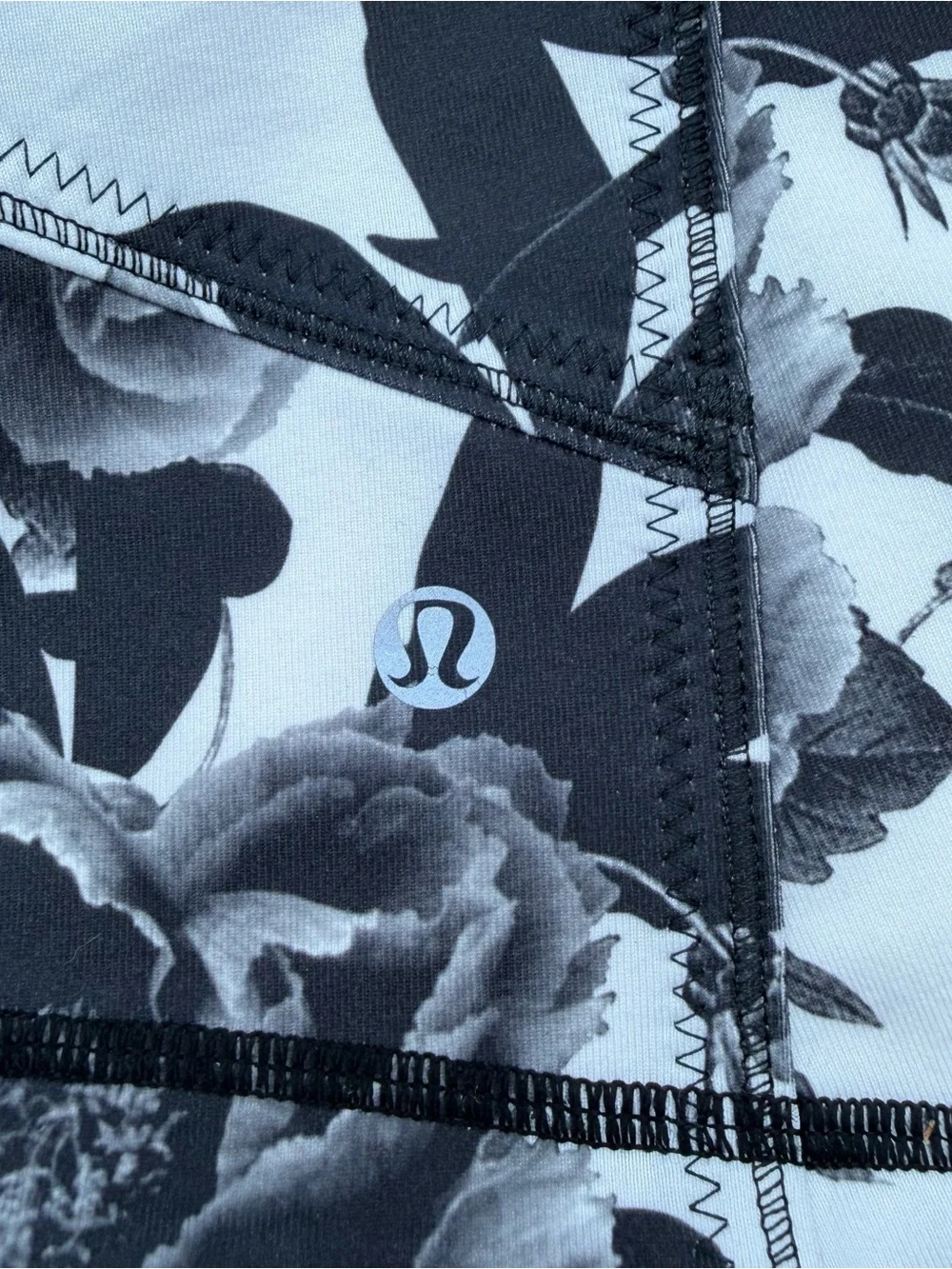 lululemon athletica Monochrome Floral Zip-Up Jacket - Black & White
